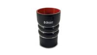 Vibrant Performance - Vibrant Performance Silicone Coupling 4 Ply Aramid CAC Hose 3in x 3.5in Inlet/Outlet - Black - Image 1