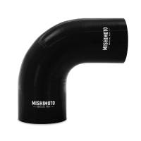Mishimoto - Mishimoto Silicone Reducer Coupler 90 Degree 3.5in to 4in - Black - Image 1