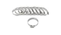 Vibrant Performance - Vibrant Performance S.S. Worm Gear Clamps Pack of 10 - Clamping Range: 0.25in - 0.63in (6mm - 16mm) - Image 1