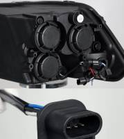 AlphaRex - AlphaRex 09-18 Dodge Ram 1500HD PRO-Series Proj Headlights Plank Style Black w/Seq Signal/Smoked DRL - Image 2