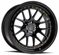 Aodhan Wheels Rim DS06 18x8.5 5x114.3 73.1CB ET35 Gloss Black W /Gold Rivets