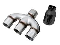 AWE Tuning - AWE 2016+ Honda Civic Si Touring Edition Exhaust w/Front Pipe & Triple Diamond Black Tips - Image 2