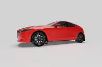 Rally Armor - Rally Armor 2019+ Mazda3 GT Sport Hatch UR Black Mud Flap w/ White Logo - Image 2