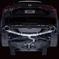 AWE Tuning - AWE 22+ Honda Civic Si/Acura Integra Track Edition Catback Exhaust - Dual Chrome Silver Tips - Image 7
