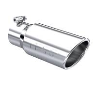 MBRP Exhaust - MBRP Universal Tip 4in OD 3in Inlet 10in Length Angled Rolled End T304 - Image 1