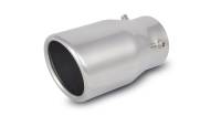 Vibrant Performance - Vibrant Performance 3in Round SS Bolt-On Exhaust Tip (Single Wall Angle Cut Rolled Edge) - Image 1
