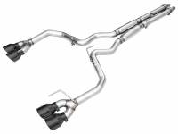 AWE Tuning - AWE 2024 Ford Mustang Dark Horse S650 RWD Track Edition Catback Exhaust w/ Quad Diamond Black Tips - Image 1