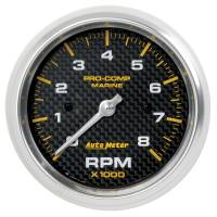 AutoMeter - AutoMeter Marine Carbon Fiber 3-3/8in 8k RPM Tachometer - Image 1