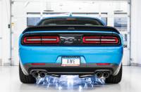 AWE Tuning - AWE 2015+ Dodge Challenger 6.4L/6.2L Non-Resonated Touring Edition Exhaust - Quad Silver Tips - Image 3