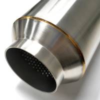 Stainless Bros. - Stainless Bros. 3" SS304 Lightweight Race Muffler 12" OAL - Polished - Image 2