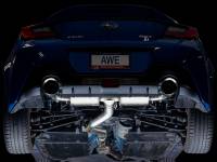 AWE Tuning - AWE Subaru BRZ/ Toyota GR86/ Toyota 86 Touring Edition Cat-Back Exhaust- Chrome Silver Tips - Image 2