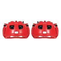 Power Stop 09-10 Dodge Ram 2500 Rear Red Calipers w/Brackets - Pair