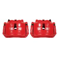 Power Stop 2009 Ford F-150 Front Red Calipers w/Brackets - Pair