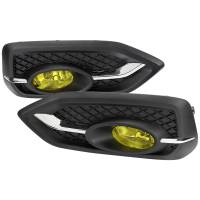 Spec'D Tuning Products - Spec-D 2014-2015 Honda Civic Coupe H11 Fog Lights Kit (Chrome Housing/Yellow Lens) - Image 1