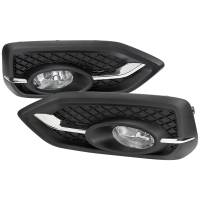 Spec'D Tuning Products - Spec-D 2014-2015 Honda Civic Coupe H11 Fog Lights Kit (Chrome Housing/Clear Lens) - Image 1