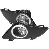Spec'D Tuning Products - Spec-D 2003-2005 Mazda 6 Sedan H3 Halo Ring Fog Lights Kit (Chrome Housing/Clear Lens) - Image 1