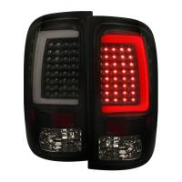 Spec'D Tuning Products - Spec-D 2007-2013 GMC Sierra 1500/ 2007-2014 Sierra 2500HD 3500HD LED Tail Lights (Glossy Black Housing/Smoke Lens) - Image 1