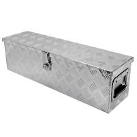 Spec'D Tuning Products - Spec-D Universal 31" Heavy Duty Silver Aluminum Tool Box w/ Side Handles, Lock, & Keys - Image 1