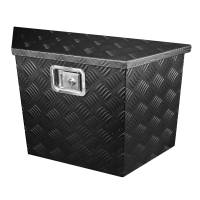Spec'D Tuning Products - Spec-D Universal 15~28" Black Heavy Duty Aluminum Truck Trailer Tongue Tool Box w/ Lock & Keys - Image 1