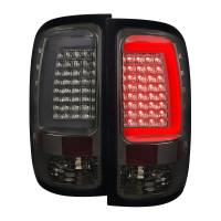 Spec'D Tuning Products - Spec-D 2007-2013 GMC Sierra 1500 / 2007-2014 Sierra 2500HD 3500HD C-Bar LED Tail Lights (Chrome Housing/Smoke Lens) - Image 1