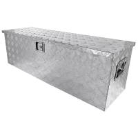 Spec'D Tuning Products - Spec-D Universal 49" Heavy Duty Silver Aluminum Truck Tool Box w/ Side Handles, Lock, & Keys - Image 1