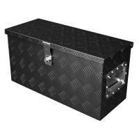 Spec'D Tuning Products - Spec-D Universal 24" Heavy Duty Black Aluminum Tool Box w/ Side Handles, Lock, & Keys - Image 1