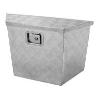 Spec'D Tuning Products - Spec-D Universal 15~28" Heavy Duty Silver Aluminum Truck Trailer Tongue Tool Box w/ Lock & Keys - Image 1