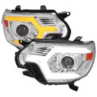 Spec'D Tuning Products - Spec-D 2012-2015 Toyota Tacoma Switchback Sequential LED Bar Projector Headlights (Chrome Housing/Clear Lens) - Image 1