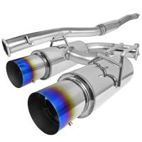 Spec'D Tuning Products - Spec-D 2008-2015 Mitsubishi Lancer EVO X/EVO 10 T-304 Stainless Steel N1 Style Dual Catback Exhaust System w/ Burnt Tips - Image 1