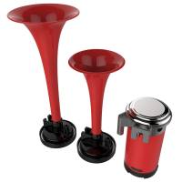 Spec'D Tuning Products - Spec-D Red Air Horn x2 with Compressor - Image 1