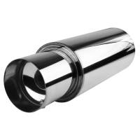 Spec'D Tuning Products - Spec-D Apexi N1 Style 2.5" Inlet/4" Outlet Stainless Steel Exhaust Muffler w/ Removable Silencer - Image 1