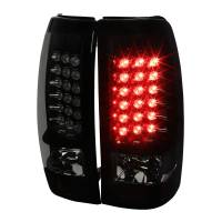 Spec'D Tuning Products - Spec-D 1999-2002 Chevrolet Silverado/ 1999-2006 GMC Sierra LED Tail Lights (Glossy Black Housing/Smoke Lens) - Image 1