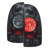 Spec'D Tuning Products - Spec-D 2005-2015 Toyota Tacoma LED Tail Lights (Chrome Housing/Smoke Lens) - Image 1