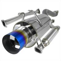 Spec'D Tuning Products - Spec-D 2006-2011 Honda Civic Si Coupe T-304 Stainless Steel N1 Style Catback Exhaust System w/ Burnt Tip - Image 1
