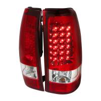 Spec'D Tuning Products - Spec-D 2003-2006 Chevrolet Silverado LED Tail Lights (Chrome Housing/Red Clear Lens) - Image 1