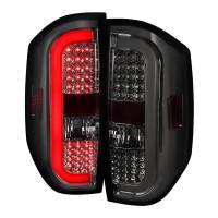 Spec'D Tuning Products - Spec-D 2014-2021 Toyota Tundra Sequential LED Tail Lights (Chrome Housing/Smoke Lens) - Image 1