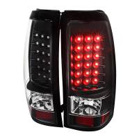 Spec'D Tuning Products - Spec-D 1999-2002 Chevrolet Silverado/ 1999-2006 GMC Sierra V2 LED Tail Lights (Matte Black Housing/Clear Lens) - Image 1