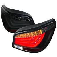 Spec'D Tuning Products - Spec-D 2004-2007 BMW E60 5 Series Sedan LED Tail Lights (Glossy Black Housing/Smoke Lens) - Image 1
