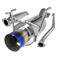 Spec'D Tuning Products - Spec-D 2002-2005 Honda Civic Si Hatchback T-304 Stainless Steel N1 Style Catback Exhaust System w/ Burnt Tip - Image 1
