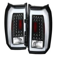 Spec'D Tuning Products - Spec-D 2015-2020 Chevrolet Tahoe/Suburban LS LT LTZ Premier LED Tail Lights (Matte Black Housing/Clear Lens) - Image 1