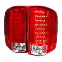Spec'D Tuning Products - Spec-D 2007-2014 Chevrolet Silverado LED Tail Lights - OZ (Chrome Housing/Red Lens) - Image 1