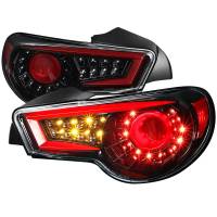 Spec'D Tuning Products - Spec-D 2012-2016 Scion FRS/ Subaru BRZ/ Toyota 86 LED Tail Lights (Jet Black Housing/Clear Lens) - Image 1