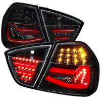 Spec'D Tuning Products - Spec-D 2005-2008 BMW E90 3 Series Sedan LED Tail Lights (Jet Black Housing/Clear Lens) - Image 1