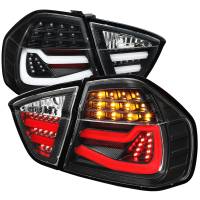 Spec'D Tuning Products - Spec-D 2005-2008 BMW E90 3 Series Sedan LED Tail Lights (Matte Black Housing/Clear Lens) - Image 1