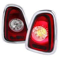 Spec'D Tuning Products - Spec-D 2011-2015 Mini Cooper Base S Hatchback/Convertible LED Tail Lights (Chrome Housing/Red Lens) - Image 1