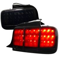 Spec'D Tuning Products - Spec-D 2005-2009 Ford Mustang Sequential LED Tail Lights (Glossy Black Housing/Smoke Lens) - Image 1