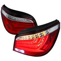 Spec'D Tuning Products - Spec-D 2008-2010 BMW E60 5 Series Sedan LED Tail Lights (Chrome Housing/Red Lens) - Image 1