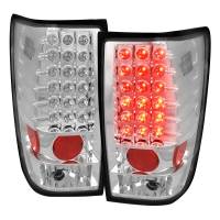 Spec'D Tuning Products - Spec-D 2004-2015 Nissan Titan LED Tail Lights (Chrome Housing/Clear Lens) - Image 1