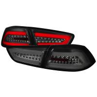 Spec'D Tuning Products - Spec-D 2008-2017 Mitsubishi Lancer / 2008-2015 Lancer EVO X Sedan LED Tail Lights (Chrome Housing/Smoke Lens) - Image 1