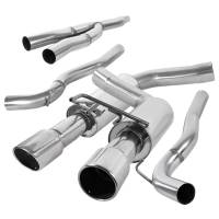 Spec'D Tuning Products - Spec-D 2015-2020 Ford Mustang 2.3L EcoBoost Stainless Steel Dual Catback Exhaust System - Image 1